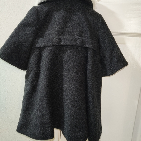Helena Girl's Size 12 Mo. Dark Gray Wool - Like Set Dress & Coat NWT - Picture 3 of 16